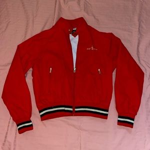 Red Baby Phat 2000’s era bomber jacket